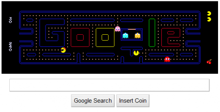 Easter Eggs de Google: Google Pacman